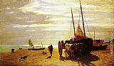 Beach Canvas Paintings - Beach At Trouville